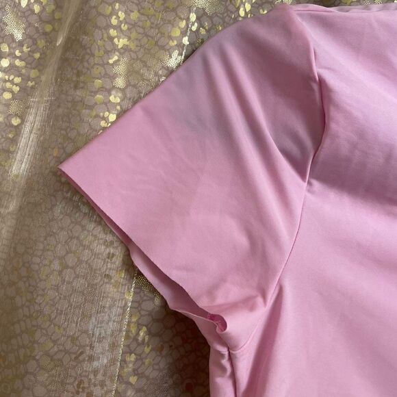 Aerie SMOOTHEZ Light Pink Cropped Bralette T Shirt, Medium NWT - Picture 4 of 7